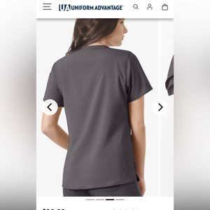 Carhart force flex grey with pink accent scrub top